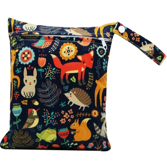 NWT Black Animal Print Wet Bag - Picture 5 of 6